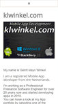Mobile Screenshot of klwinkel.com
